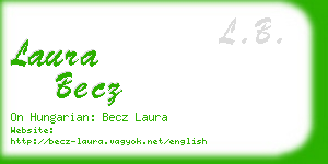 laura becz business card